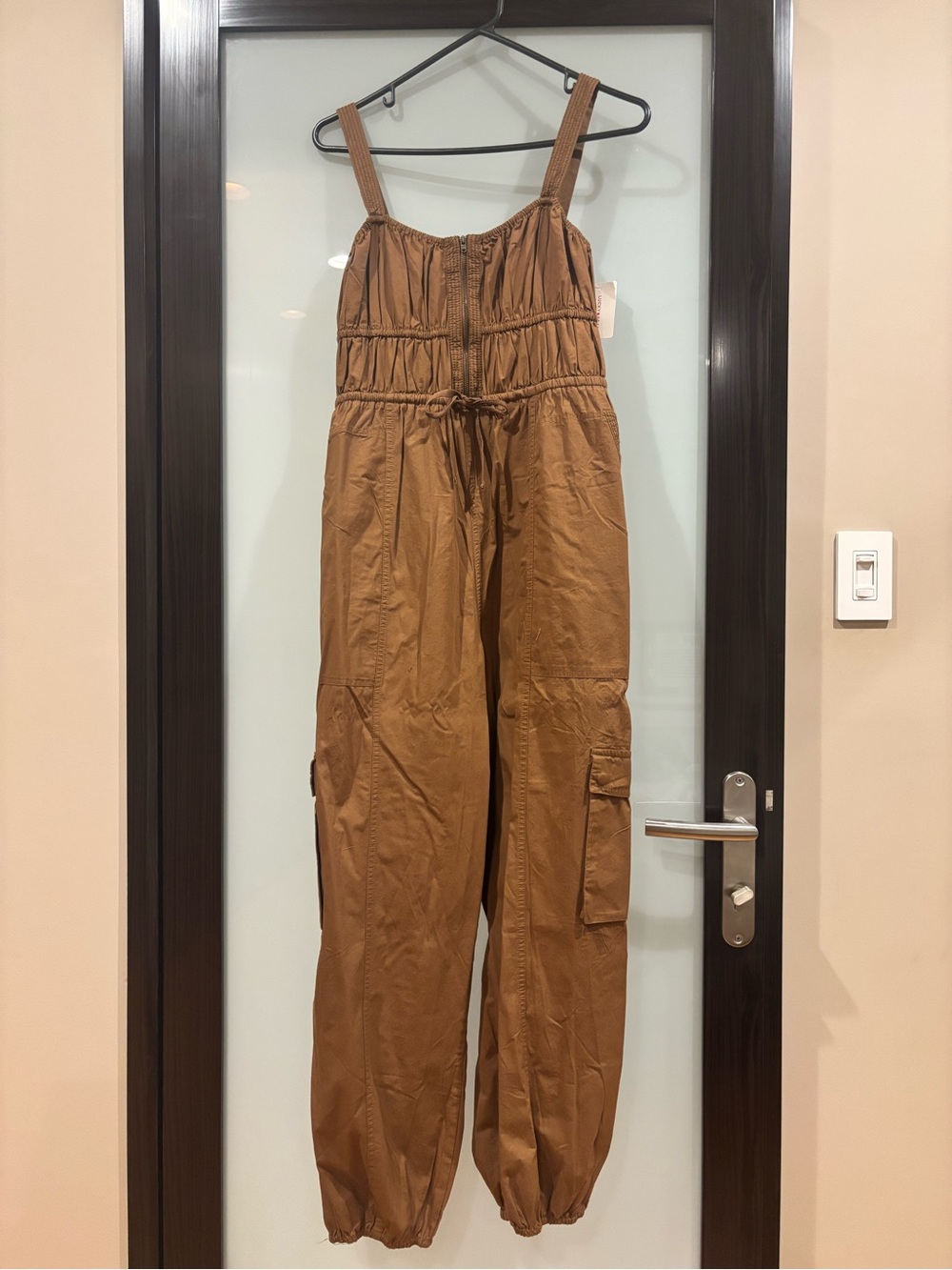 Lucky Brand Brown Cargo-Style Women's Overalls